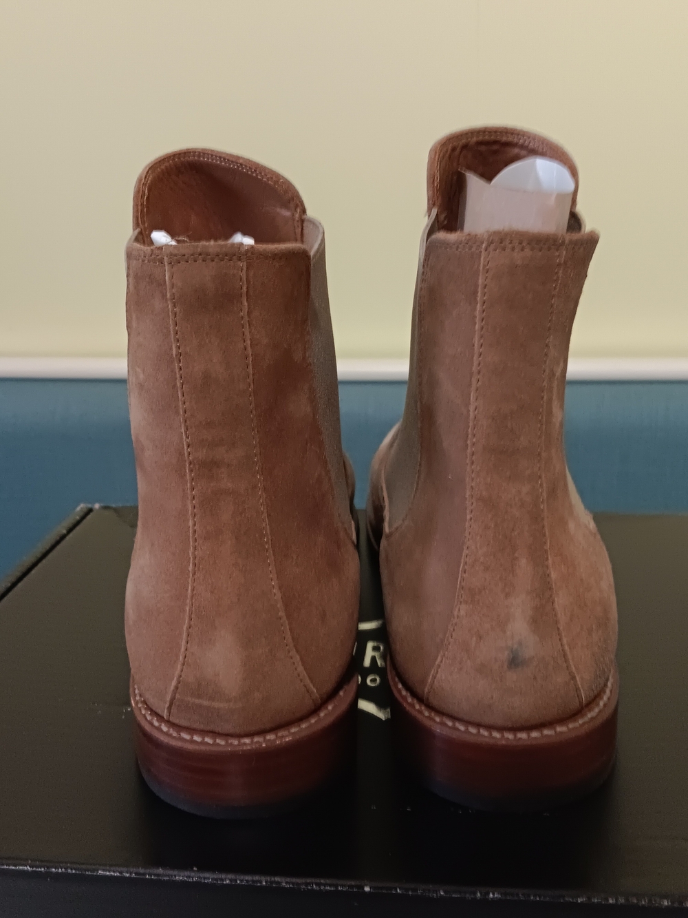 Thursday Boot Co. Boots Mens 16 Sandstone Brown Cavalier Chelsea Suede Leather - Picture 6 of 15